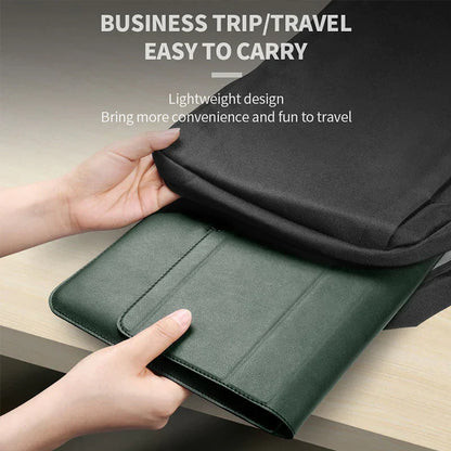 Laptop Sleeve Case Leather Case with Adjustable Stand