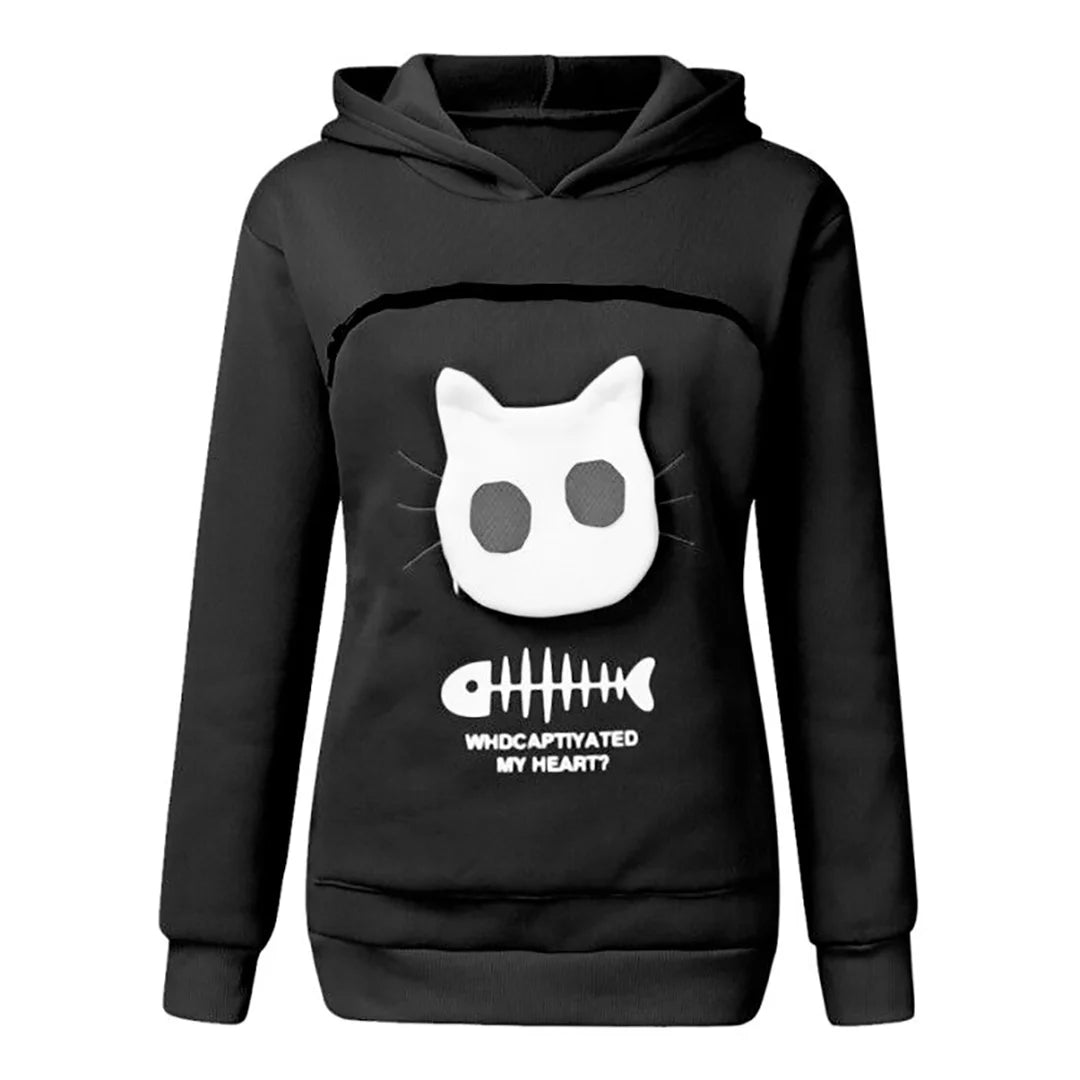 Cat Lovers Hoodie Cuddle Pouch