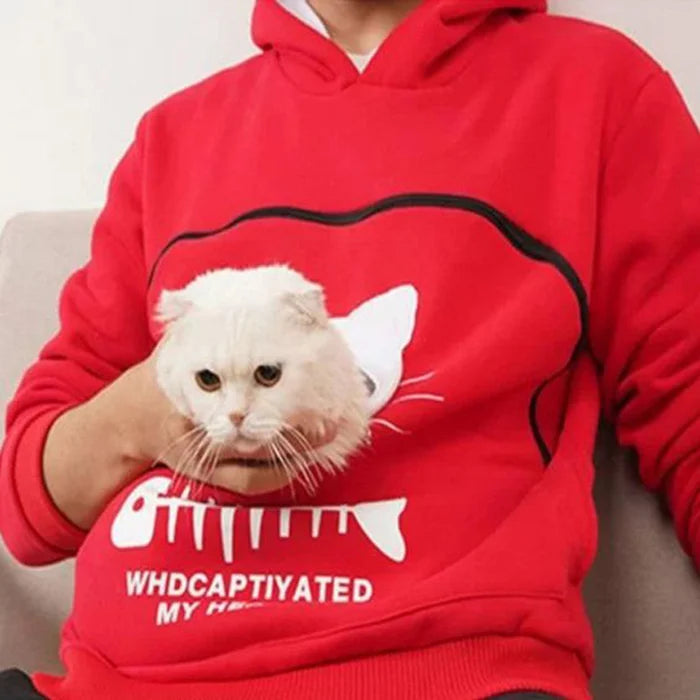 Cat Lovers Hoodie Cuddle Pouch