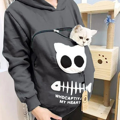 Cat Lovers Hoodie Cuddle Pouch